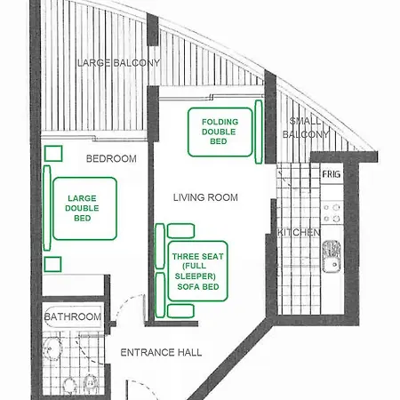 公寓 Clube Mar Flat T1 *